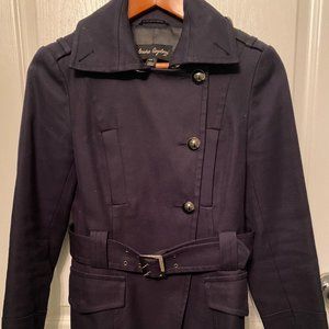 Sandra Angelozzi Navy Military Pea Coat